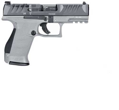 Walther PDP Compact 9 mm semi auto luger, 4 in barrel, 15 rd capacity, gray polymer finish
