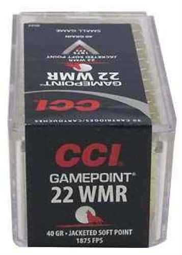 22 Winchester Magnum Rimfire 50 Rounds Ammunition CCI 40 Grain Soft Point
