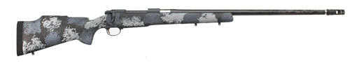 Nosler M48 Long-Range Carbon Bolt Action Rifle 6.5 Creedmoor 26" Barrel 4+1 Fiber MCS Elite Midnight Camo Stock Sniper Grey Cerakote