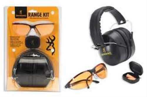 Browning Shooting Glasses Range Kit with Hearing Protection 126368