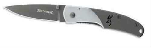 Browning Mountain Ti Folding Knife Medium, Gray 322560