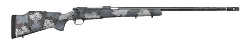 Nosler M48 Long-Range Carbon Bolt Action Rifle 300 Winchester Magnum 26" Barrel 4 Round Fiber MCS Elite Midnight Camo Stock Sniper Grey