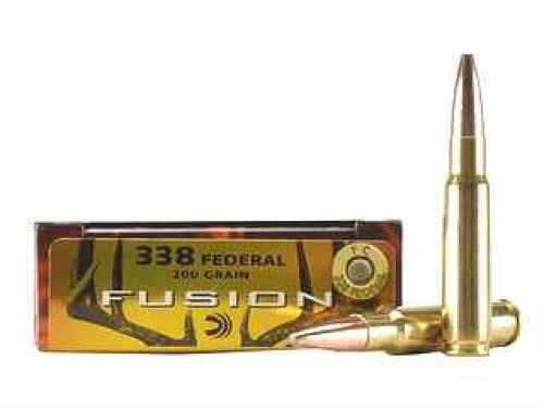 338 Federal 20 Rounds Ammunition Cartridge 200 Grain Soft Point