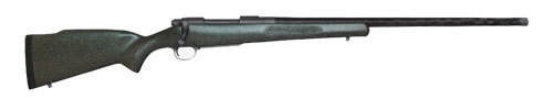 Nosler M48 Mountain Carbon Bolt Action 26 24" Barrel 3 Round Fiber Granite Green Stock Tungsten Gray Cerakote