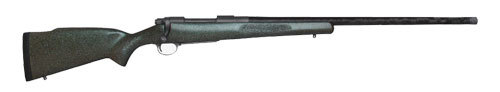 Nosler M48 Mountain Carbon olt Action Rifle 300 Winchester Magnum 24" Barrel Round Fiber Granite Green Stock Tungsten Gray Cerakote