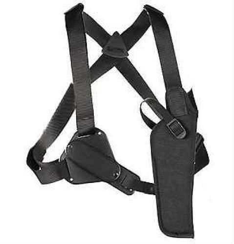 <span style="font-weight:bolder; ">Uncle</span> Mike's Vertical Shoulder Holster Size 2 Fits Med Revolver With 4" Barrel Right Hand Black 8302-1