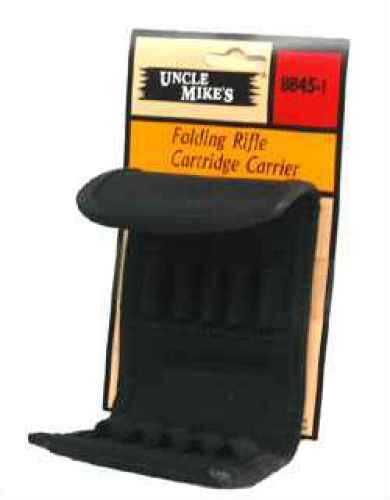 <span style="font-weight:bolder; ">Uncle</span> <span style="font-weight:bolder; ">Mikes</span> Cordura Cartridge Carrier, Black Folding Rifle 10 Loop 88451