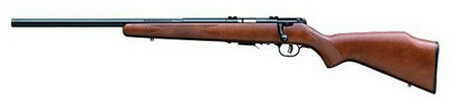 Savage 93R17 GLV Left Handeded Rifle<span style="font-weight:bolder; "> 17</span> <span style="font-weight:bolder; ">HMR </span>21" Heavy Barrel Satin Hardwood Stock 96717