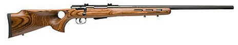 Savage Arms Model 25 Lightweight Varminter<span style="font-weight:bolder; "> 204</span> <span style="font-weight:bolder; ">Ruger</span> Rifle 24" Barrel Brown Laminate With Thumbhole Stock Bolt Action 18529