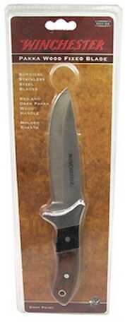 Winchester Knives Pakka Wood Large Fixed Blade Drop Point 22-41790