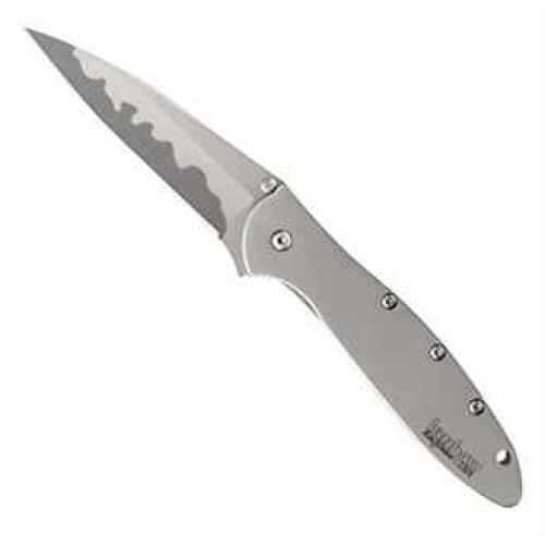 Kershaw Leek Folding Knife/Assisted 14C28N/Composite/Copper Plain Clip Point Thumb Stud/Pocket 3" Satin 410 Stainle
