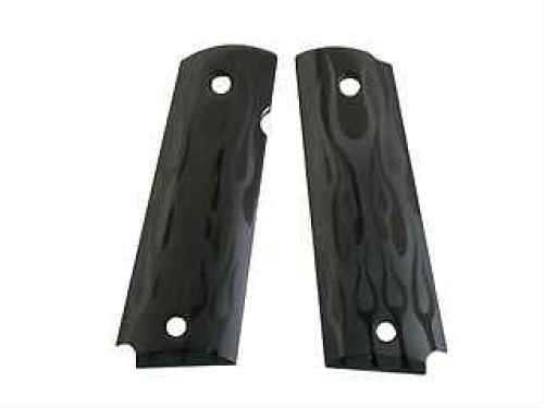 Hogue Extreme Series Grips Flames Aluminum, Black Anodized, Government 45130