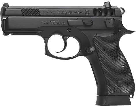 CZ USA P06 40 S&W 3.9" Barrel Black Polycoat Fixed Night Sights 2-10 Round Mags Semi Automatic Pistol 01185