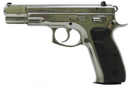 CZ USA 75B 9mm Luger 4.7" Barrel 16 Round Stainless Steel Hi-Polish Semi Automatic Pistol 91108