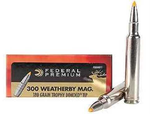 300 Weatherby Magnum 20 Rounds Ammunition Federal Cartridge 180 Grain Ballistic Tip