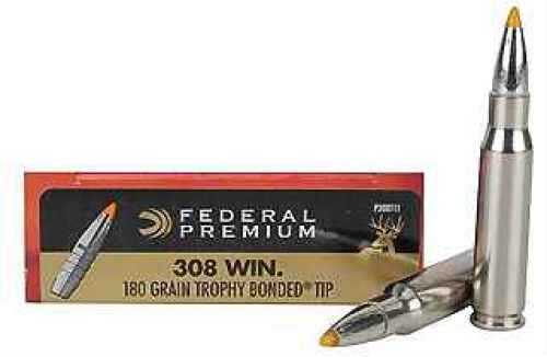 308 Winchester 20 Rounds Ammunition Federal Cartridge 180 Grain Ballistic Tip