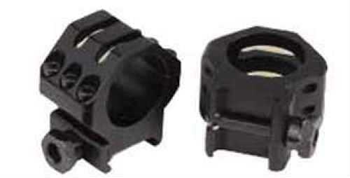 Weaver Tactical Rings 30mm, High, 6 Point, Matte Black 48352