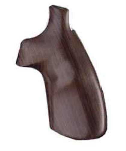 Hogue Wood Grips - Pau-Ferro Compact for N Round Butt Revolvers No Finger Grooves 25310