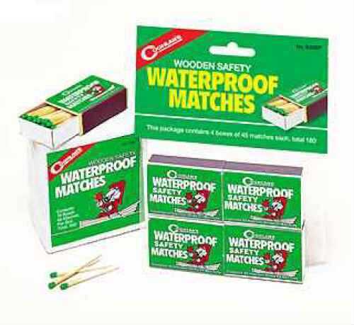 Coghlans Waterproof Matches, Package of 4 940BP