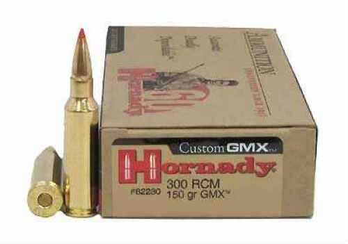 300 Ruger Compact Magnum 20 Rounds Ammunition Hornady 150 Grain GMX