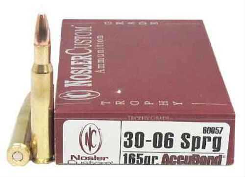 30-06 Springfield 20 Rounds Ammunition Nosler 165 Grain Ballistic Tip