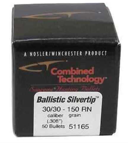 Nosler 30 Caliber 150 Grains 30-30 Winchester Ballistic Silvertip (Per 50) 51165