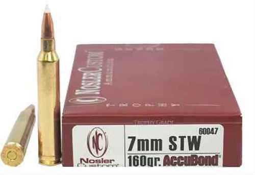 7mm Shooting Times Westerner Magnum 20 Rounds Ammunition Nosler 160 Grain Ballistic Tip
