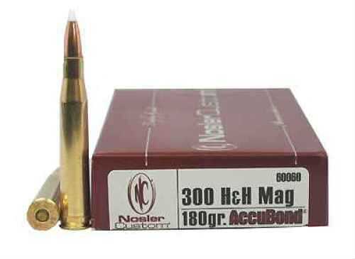 300 H&H 20 Rounds Ammunition Nosler 180 Grain Ballistic Tip