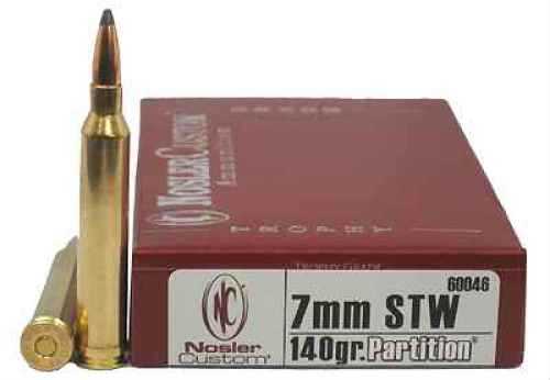 7mm Shooting Times Westerner Magnum 20 Rounds Ammunition Nosler 140 Grain Soft Point