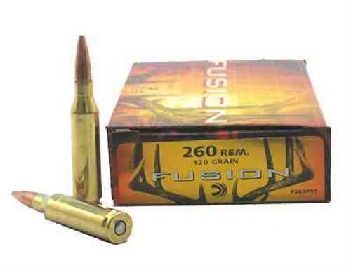 260 Remington 20 Rounds Ammunition Federal Cartridge 120 Grain Soft Point