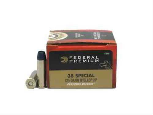 38 Special 20 Rounds Ammunition Federal Cartridge 125 Grain Hollow Point