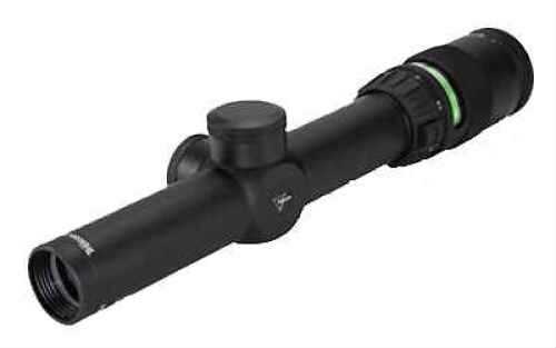 <span style="font-weight:bolder; ">Trijicon</span> Accupoint Rifle Scope 1-4X 24 Green Triangle Matte 30mm TR24G