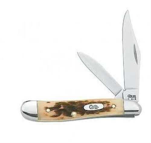 Case Cutlery P-NUT 2BL 27/8" AMBER BONE 45