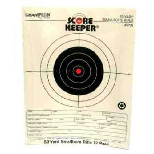 Champion Traps and Targets Orange Bullseye 50yd Small Bore Notebook (Per 12) 45721