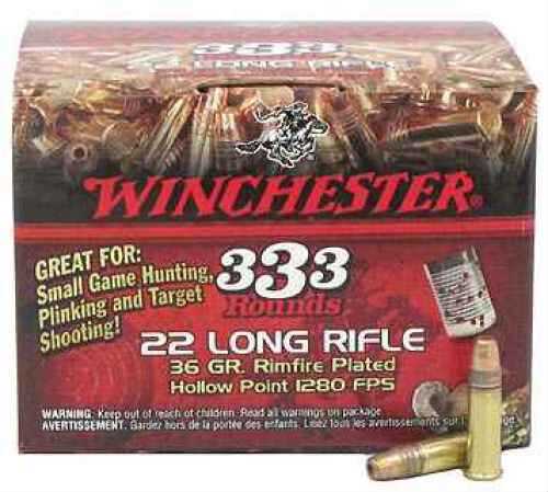 22 Long Rifle 333 Rounds Ammunition Winchester 36 Grain Hollow Point