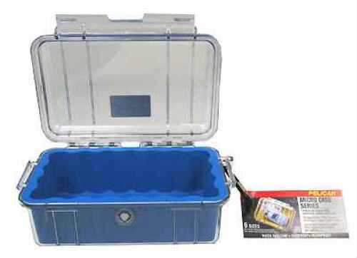 Pelican MicroCase with Clear Top 1050 Blue 1050-026-100