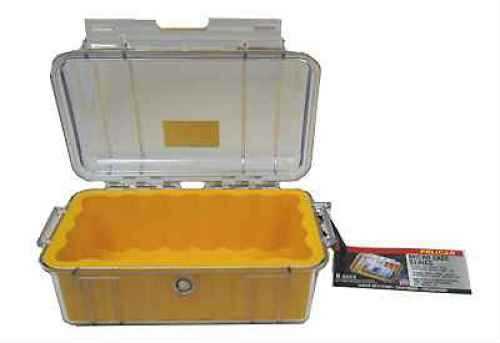 Pelican MicroCase with Clear Top 1050 Yellow 1050-027-100