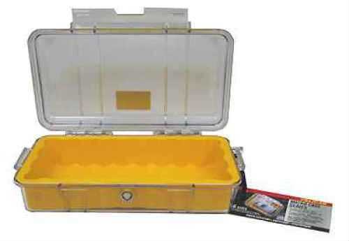 Pelican 1060 Micro Case Yellow/Clear Hard Interior 8.25"X4.25"X2.25" Watertight Crushproof Dustproof 1060-027-100