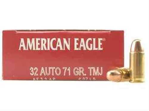 32 ACP 50 Rounds Ammunition Federal Cartridge 71 Grain Full Metal Jacket
