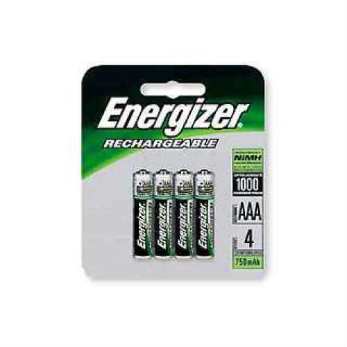 Energizer Rechargeable Batteries NiMH AAA (Per 4) NH12BP-4