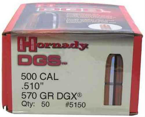 Hornady 500 Caliber Bullets .510" 570 Grains DGX (Per 50) 5150