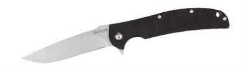 Kershaw Chill 3.125" Folding Knife Drop Point Plain Edge 8CR13MOV/Satin Black G10 Flipper/Pocket Clip 3410