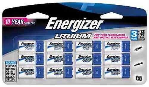 Energizer 123 Lithium Batteries 12-Pack EL123BP-12