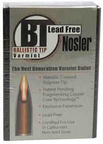 <span style="font-weight:bolder; ">Nosler</span><span style="font-weight:bolder; "> 22</span> Caliber (.224) 40 Grain Ballistic Tip Lead Free 45160