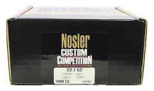 Nosler 22 Caliber (.224) 52 Grains Custom Competiton HPBT (Per 1000) 59741