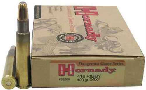 416 <span style="font-weight:bolder; ">Rigby</span> 20 Rounds Ammunition Hornady 400 Grain Soft Point