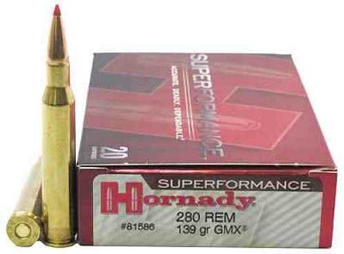 280 Remington 20 Rounds Ammunition Hornady 139 Grain Ballistic Tip