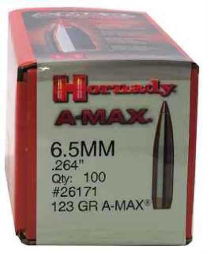 Hornady 6.5mm Bullets 123 Grains AMAX, Match 26171