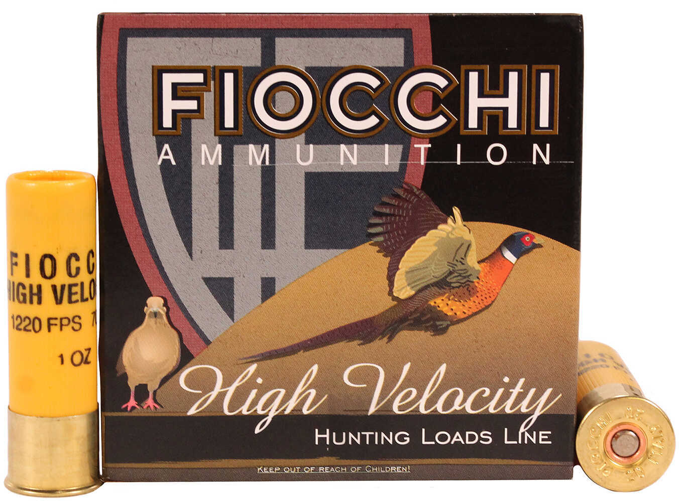 20 Gauge 25 Rounds Ammunition Fiocchi Ammo 2 3/4" 1 oz Lead #8