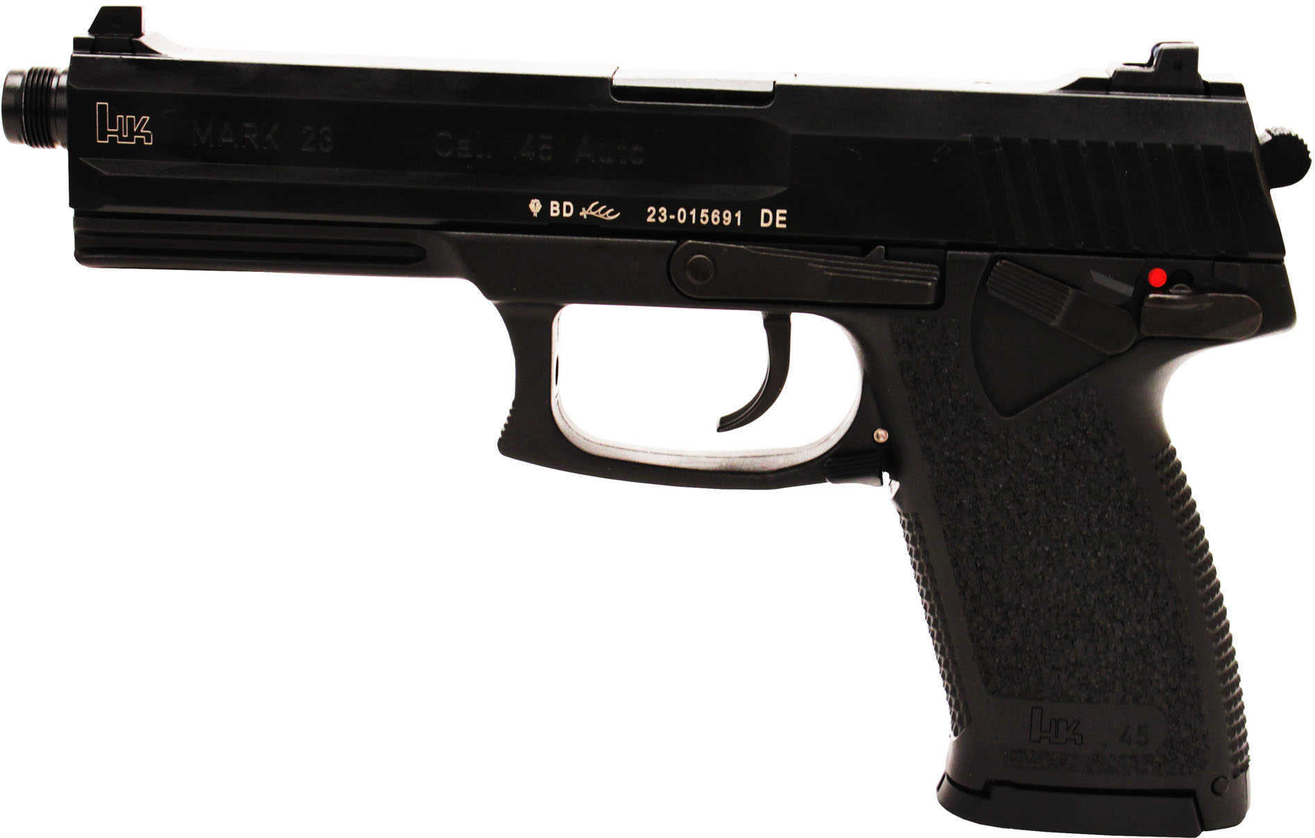 Heckler & Koch Mark 23 45 ACP 5.87" Barrel 2-12 Round Magazines Single/Double Action Semi Automatic Pistol M723001A5